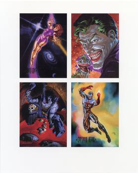 1994 SkyBox DC Master Series - Promos #NNO Maxima / Joker / Lobo / Captain Atom Front