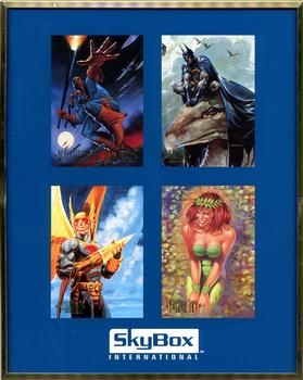 1994 SkyBox DC Master Series - Promos #NNO Deathstroke the Terminator / Batman / Hawkman / Poison Ivy Front