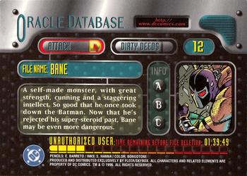 1996 SkyBox DC Outburst: Firepower #12 Bane Back