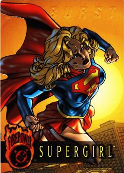 1996 SkyBox DC Outburst: Firepower #18 Supergirl Front