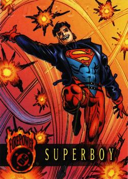1996 SkyBox DC Outburst: Firepower #19 Superboy Front