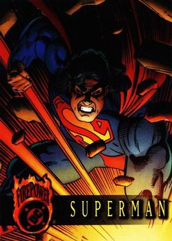 1996 SkyBox DC Outburst: Firepower #1 Superman Front