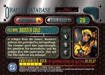 1996 SkyBox DC Outburst: Firepower #20 Booster Gold Back
