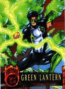 1996 SkyBox DC Outburst: Firepower #28 Green Lantern Front