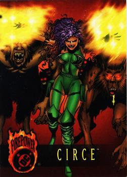 1996 SkyBox DC Outburst: Firepower #51 Circe Front