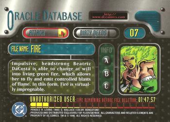 1996 SkyBox DC Outburst: Firepower #7 Fire Back