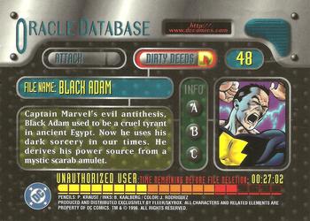 1996 SkyBox DC Outburst: Firepower #48 Black Adam Back