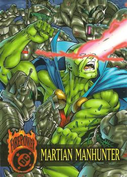 1996 SkyBox DC Outburst: Firepower #75 Martian Manhunter Front