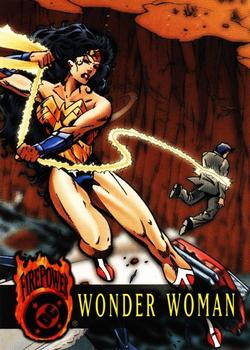 1996 SkyBox DC Outburst: Firepower #57 Wonder Woman Front
