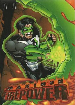 1996 SkyBox DC Outburst: Firepower - Maximum Firepower #8 Lava Meets Lantern's Light Front