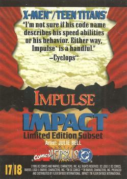 1995 Fleer DC vs. Marvel Comics - Impact #I17 Impulse Back