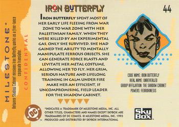 1993 SkyBox Milestone: The Dakota Universe #44 Iron Butterfly Back