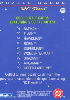 1994 SkyBox DC Stars - Puzzle #P3 Hawkman Back