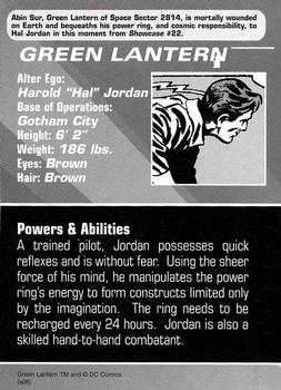 2006 DC Direct Who's Who #NNO1-4 Green Lantern Back