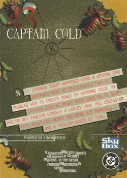 1995 SkyBox DC Villains: Dark Judgment #43 Captain Cold Back