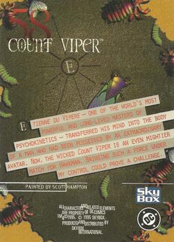 1995 SkyBox DC Villains: Dark Judgment #58 Count Viper Back