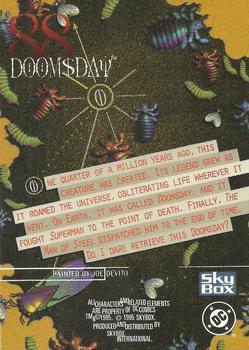 1995 SkyBox DC Villains: Dark Judgment #88 Doomsday Back