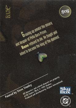 1995 SkyBox DC Villains: Dark Judgment - Gathering of Evil #GE6 Bane Back