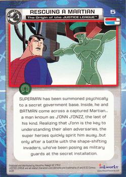 2003 Inkworks Justice League #5 Rescuing a Martian Back