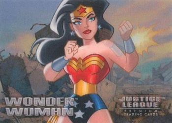 2003 Inkworks Justice League - ActionWorks Lenticular  #AW3 Wonder Woman Front