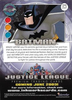 2003 Inkworks Justice League - Free Comic Book Day #2 Batman Back