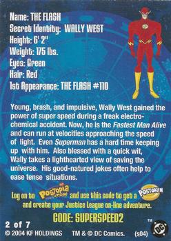 2004 Post Cereal Justice League #2 The Flash Back