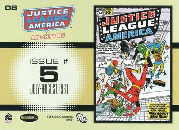 2009 Rittenhouse Justice League of America Archives #08 Justice League of America #5     July-August 1961 Back