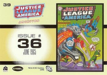 2009 Rittenhouse Justice League of America Archives #39 Justice League of America #36    June 1965 Back