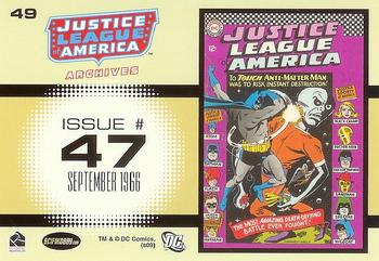 2009 Rittenhouse Justice League of America Archives #49 Justice League of America #47    September 1966 Back