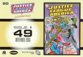 2009 Rittenhouse Justice League of America Archives #50 Justice League of America #49    November 1966 Back