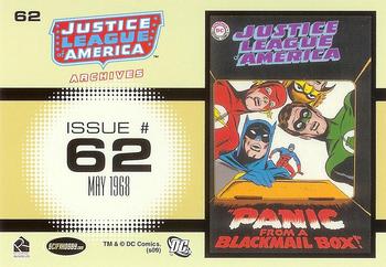 2009 Rittenhouse Justice League of America Archives #62 Justice League of America #62    May 1968 Back