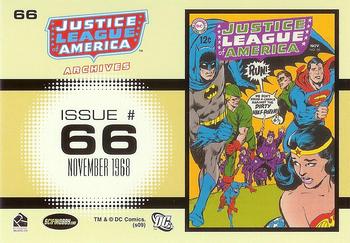 2009 Rittenhouse Justice League of America Archives #66 Justice League of America #66    November 1968 Back