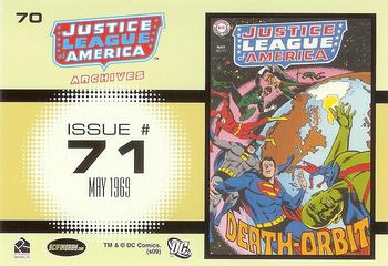 2009 Rittenhouse Justice League of America Archives #70 Justice League of America #71    May 1969 Back