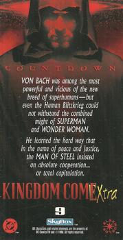 1996 SkyBox Kingdom Come Xtra #9 Von Bach was among the most powerful and viciou Back