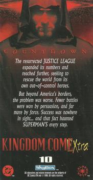1996 SkyBox Kingdom Come Xtra #10 The resurrected Justice League expanded its num Back