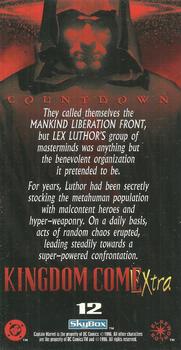 1996 SkyBox Kingdom Come Xtra #12 They called themselves the Mankind Liberation F Back