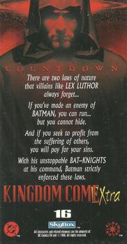 1996 SkyBox Kingdom Come Xtra #16 There are two laws of nature that villains like Back