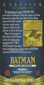 1996 SkyBox Kingdom Come Xtra - Kingdom Classics #2 Batman Back
