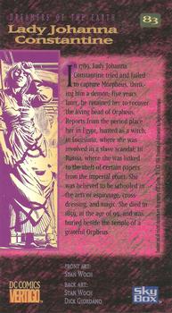 1994 SkyBox Sandman #83 Lady Johanna Constantine Back