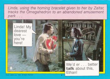 1984 Topps Supergirl #17 Linda, using the homing bracelet g Back
