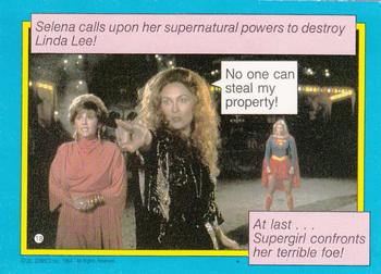 1984 Topps Supergirl #18 Selena calls upon her supernatural Back