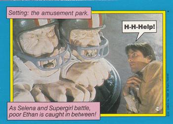 1984 Topps Supergirl #19 Setting: the amusement park. As Se Back