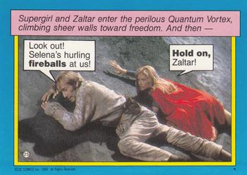 1984 Topps Supergirl #25 Supergirl and Zaltar enter the per Back