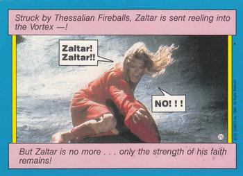 1984 Topps Supergirl #26 Struck by Thessalian Fireballs, Za Back