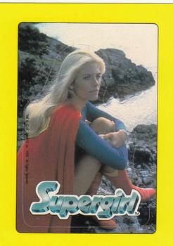 1984 Topps Supergirl #31 It's a titanic struggle as the mon Front