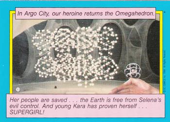1984 Topps Supergirl #33 In Argo City, our heroine returns Back