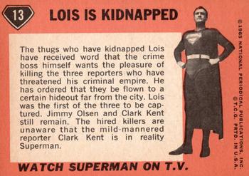 1966 Topps Superman #13 Lois is Kidnapped Back