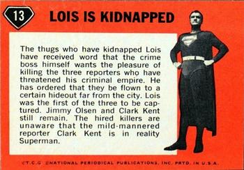 1966 Topps Superman #13 Lois is Kidnapped Back