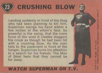 1966 Topps Superman #23 Crushing Blow Back