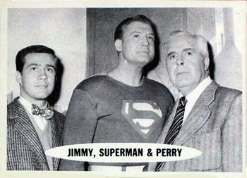 1966 Topps Superman #28 Jimmy, Superman & Perry Front